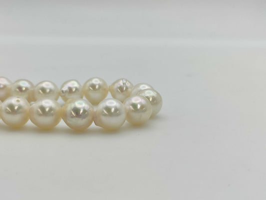 Semi-round pearl diameter approx. 8.1-8.5mm SV 36.5g necklace