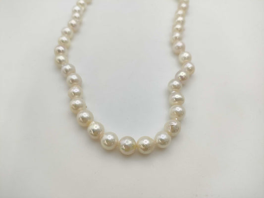 Semi-round pearl diameter approx. 8.1-8.5mm SV 36.5g necklace
