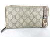 GUCCI GG Supreme Gucci GG long wallet zipper broken wallet