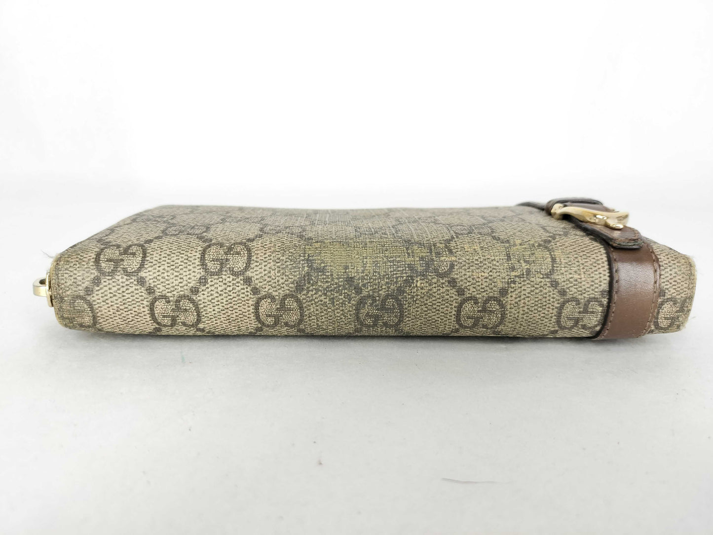 GUCCI GG Supreme Gucci GG long wallet zipper broken wallet