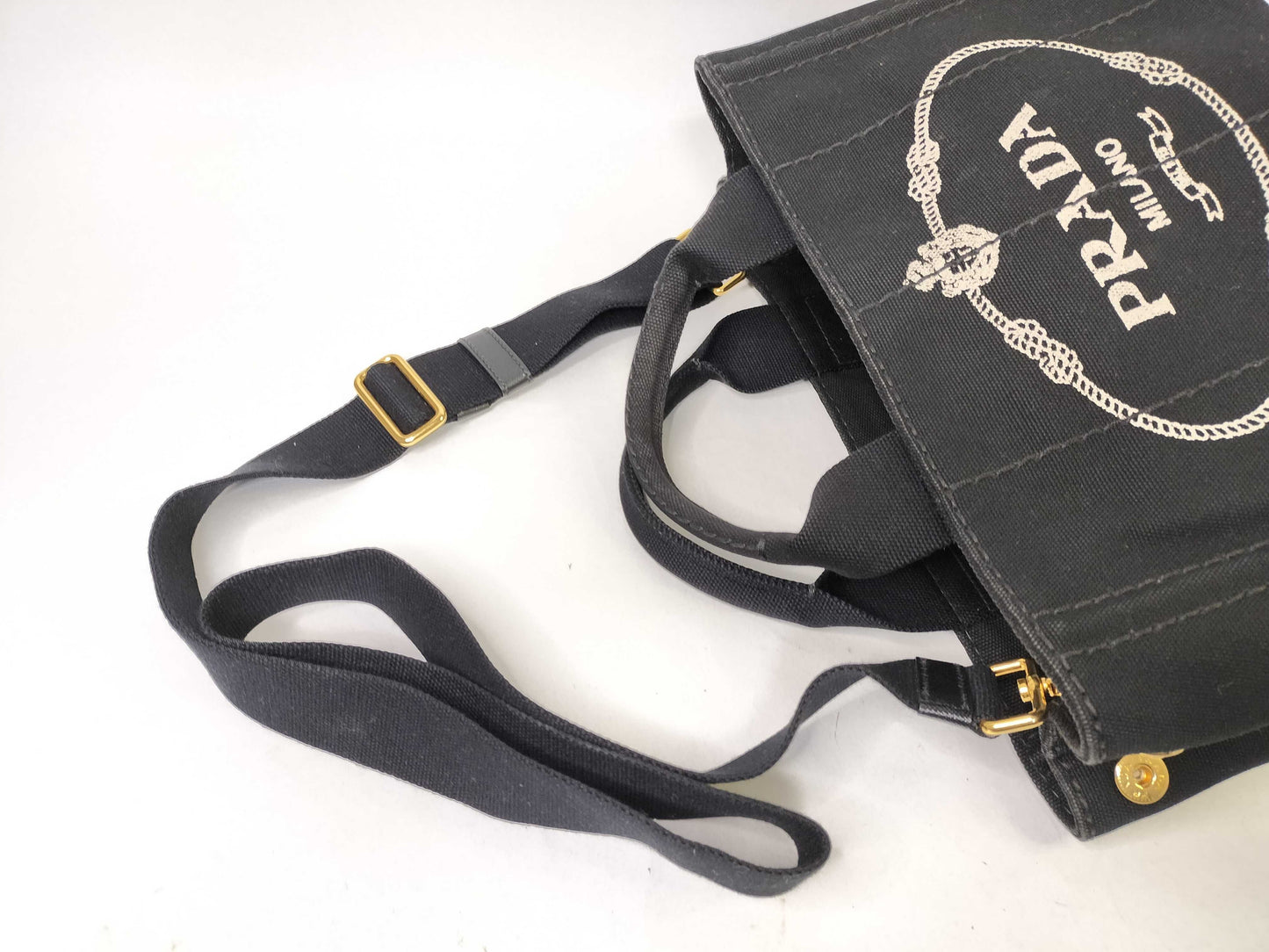 PRADA Canapa Tote with Strap