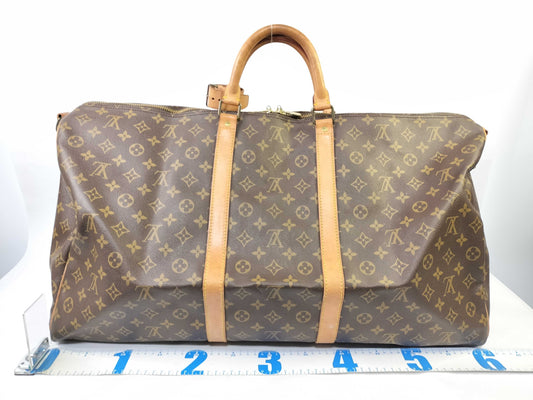 LOUIS VUITTON Monogram Louis Vuitton Monogram Keepall 60 Bandouliere VI1900 Boston Bag