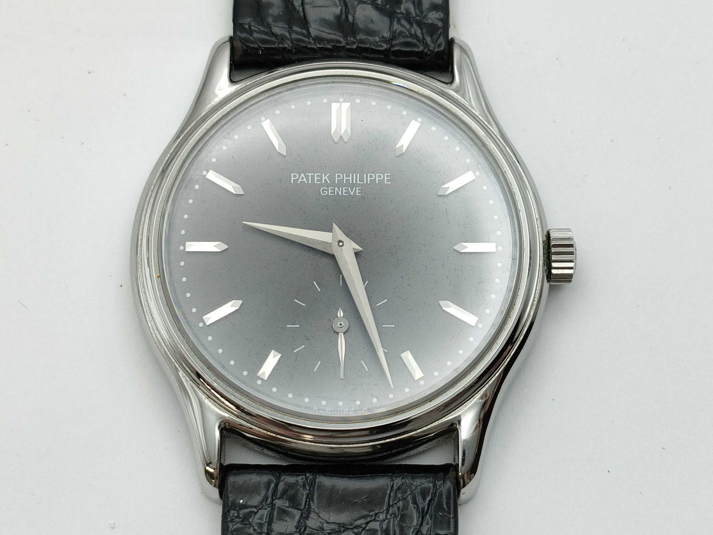 PATEK PHILIPPE Calatrava Manual Winding Gray Dial Men's Watch