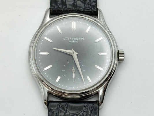 PATEK PHILIPPE Calatrava Manual Winding Gray Dial Men's Watch