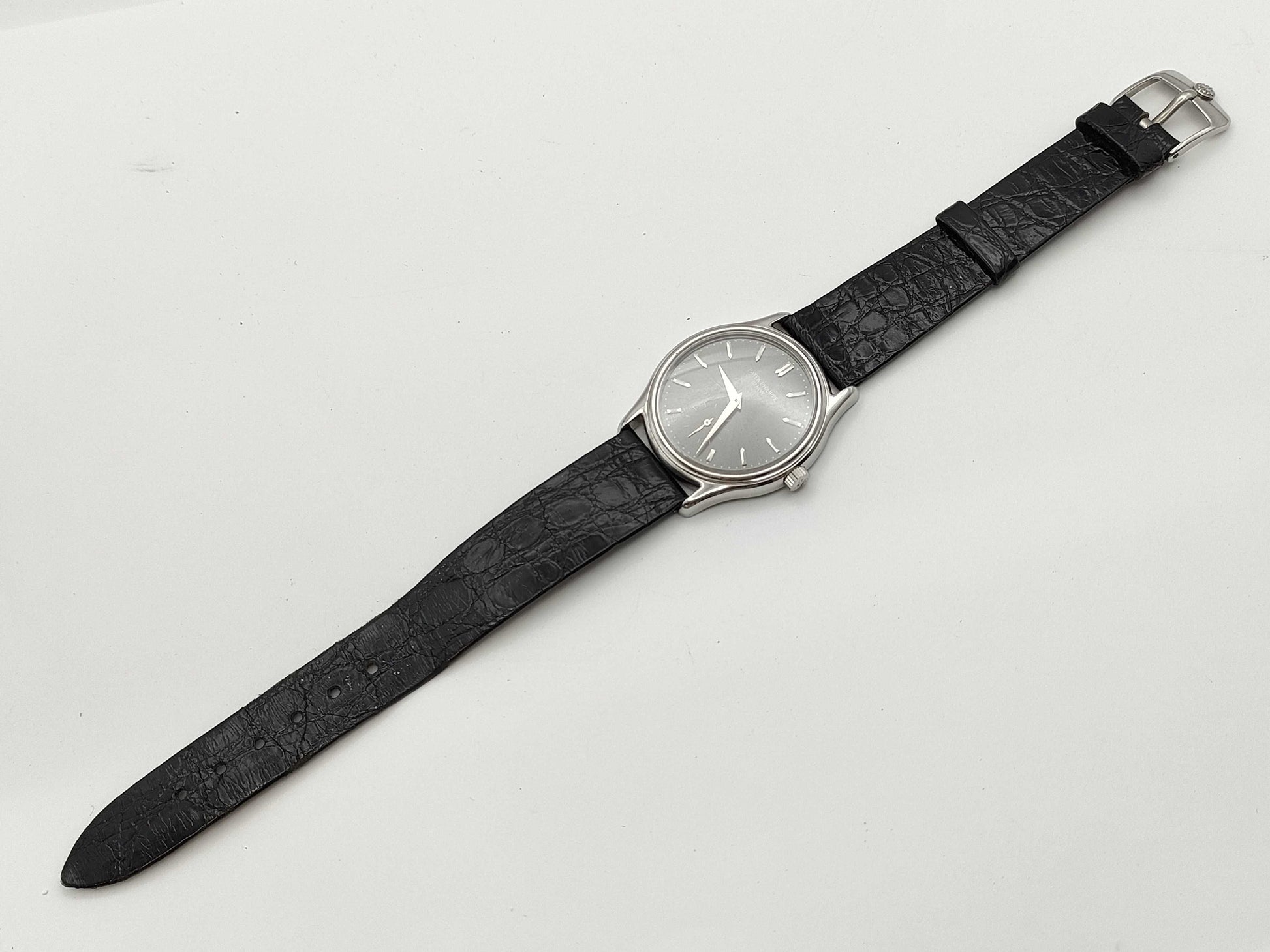 PATEK PHILIPPE Calatrava Manual Winding Gray Dial Men's Watch