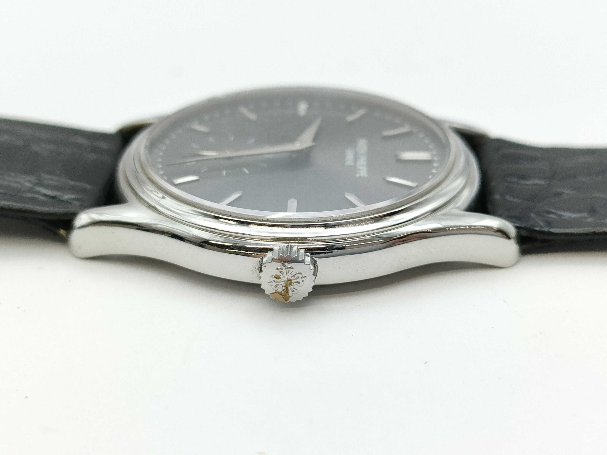 PATEK PHILIPPE Calatrava Manual Winding Gray Dial Men's Watch