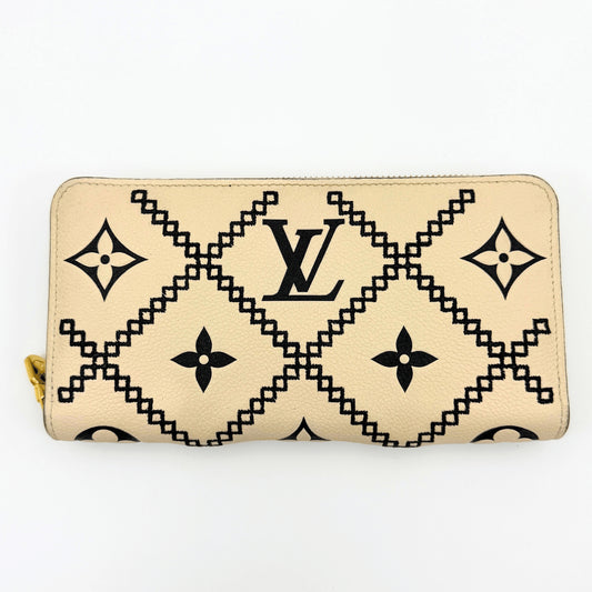 LOUIS VUITTON Monogram Empreinte Broderie Zippy Wallet M81141 Wallet Box and Dust Bag Included