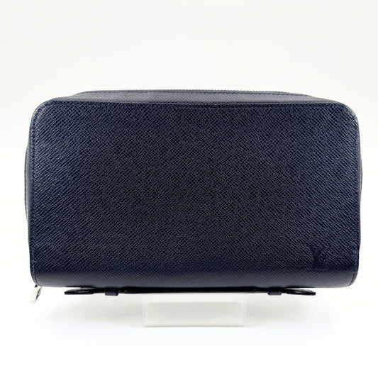LOUIS VUITTON LOUIS VUITTON Taiga Zippy XL Blue 2018 Wallet SV Hardware Wallet Wallet