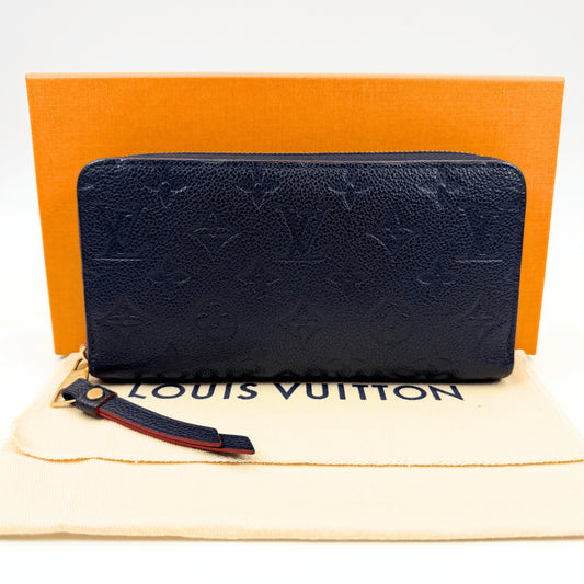 LOUIS VUITTON LOUIS VUITTON Monogram Unplanted Marine Rouge Zippy Wallet M69415 Wallet Box Storage Bag Included Wallet