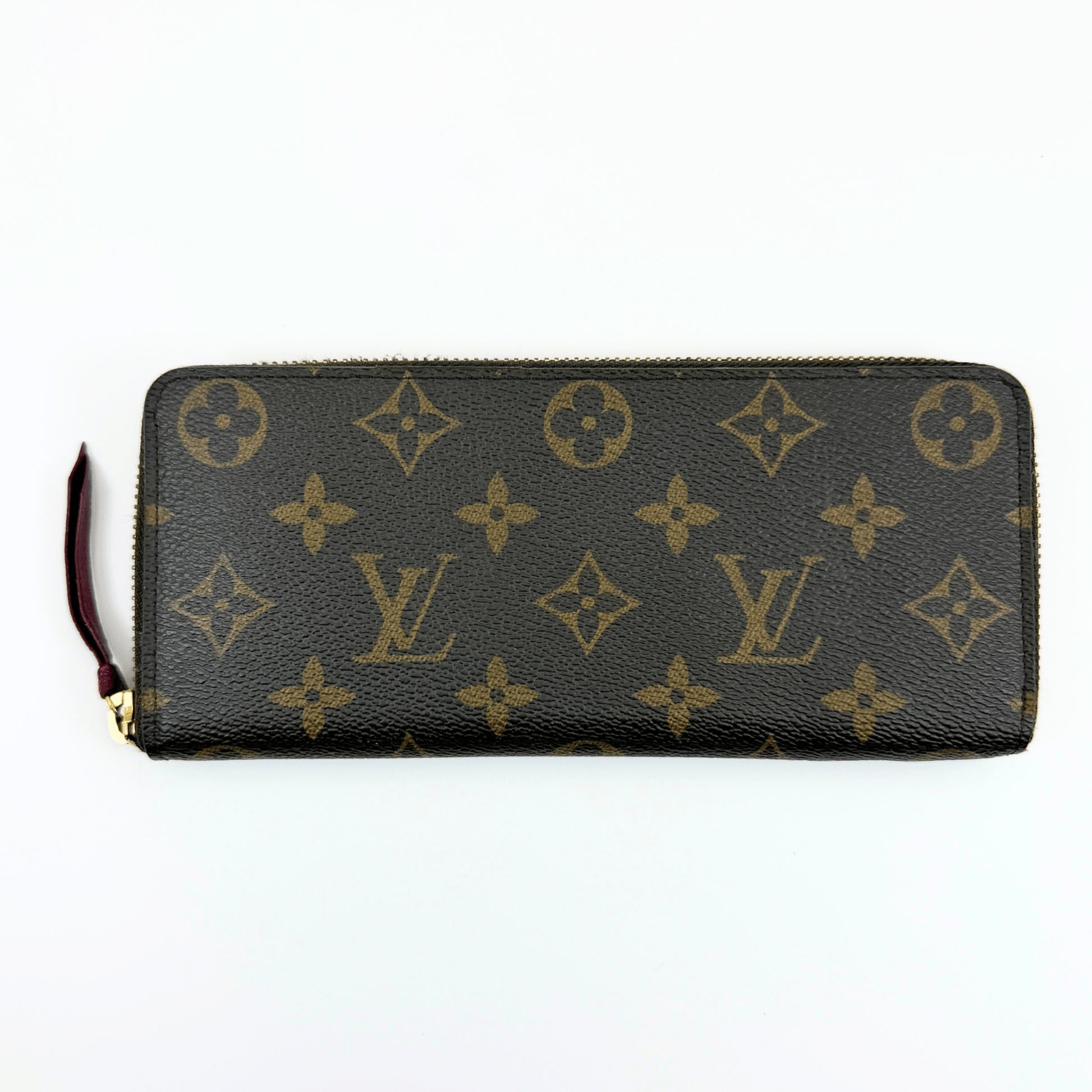 LOUIS VUITTON LOUIS VUITTON Louis Vuitton Monogram Porte-Feuille Clemence Fuchsia M60742 Long Wallet Wallet with Box & Storage Bag Wallet