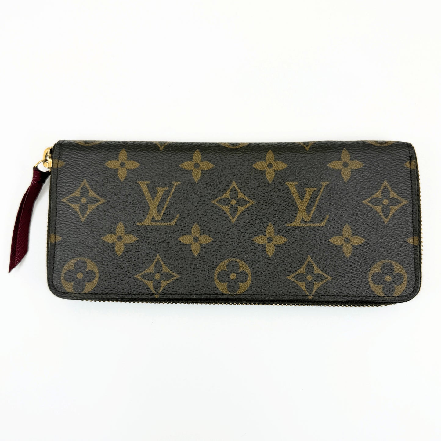 LOUIS VUITTON LOUIS VUITTON Louis Vuitton Monogram Porte-Feuille Clemence Fuchsia M60742 Long Wallet Wallet with Box & Storage Bag Wallet