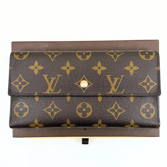 LOUIS VUITTON LOUIS VUITTON Monogram Portefeuil International M61217 Wallet Boxed Wallet