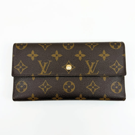 LOUIS VUITTON Monogram Portefeuille International M61217 Wallet with Box