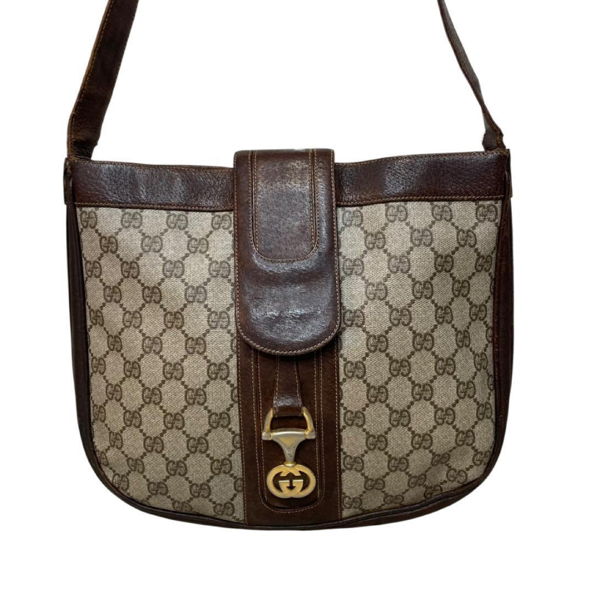 GUCCI Gucci Old Gucci GG Supreme Sherry Line Shoulder Bag