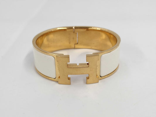 HERMES Click Crack Gold Bracelet Bracelet Bangle