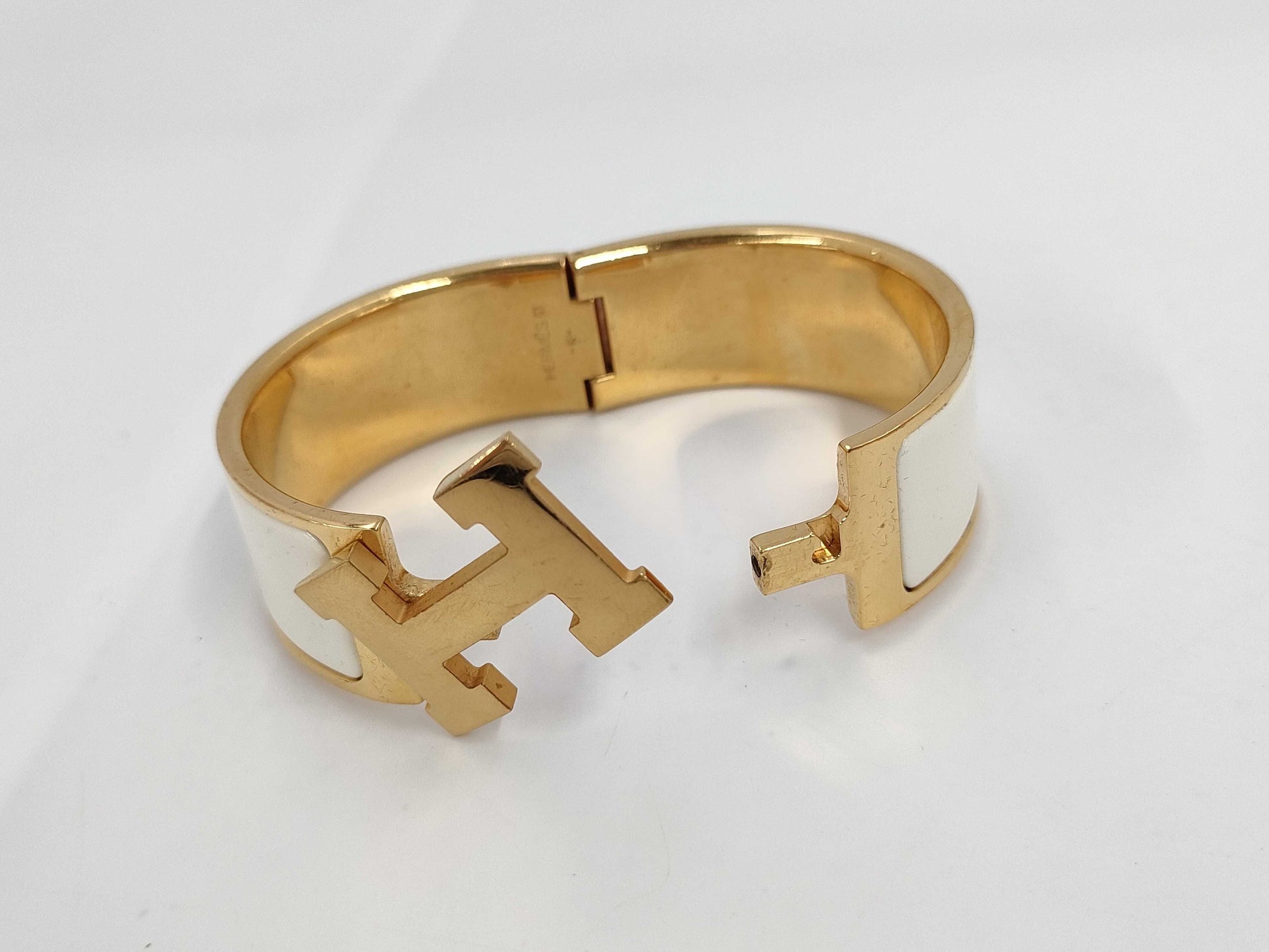 HERMES Click Crack Gold Bracelet Bracelet Bangle