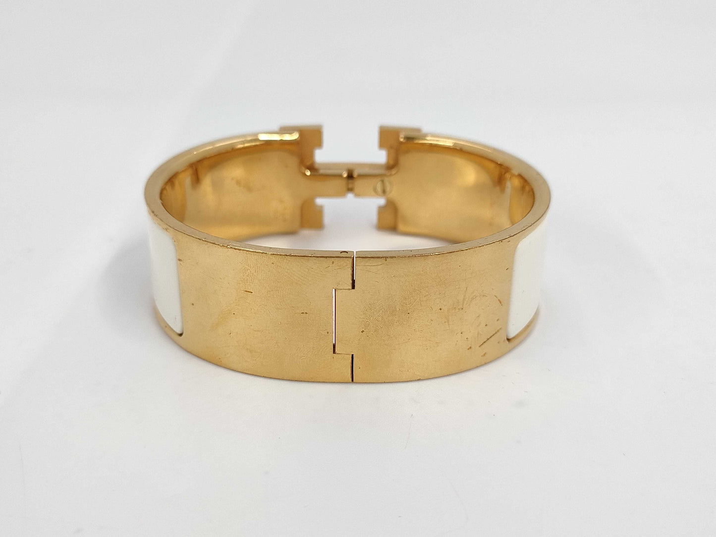 HERMES Click Crack Gold Bracelet Bracelet Bangle