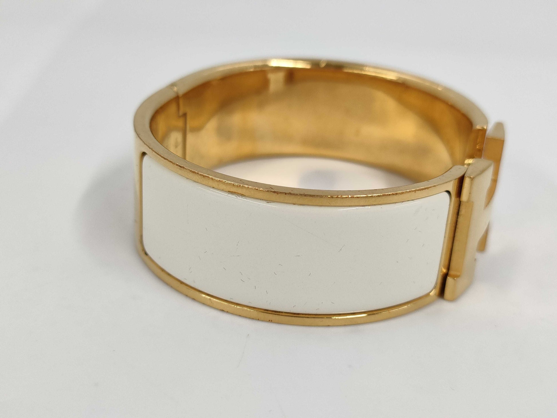 HERMES Click Crack Gold Bracelet Bracelet Bangle