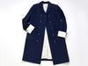 CHANEL CC Button Embroidered Lining Navy Size 38 Coat
