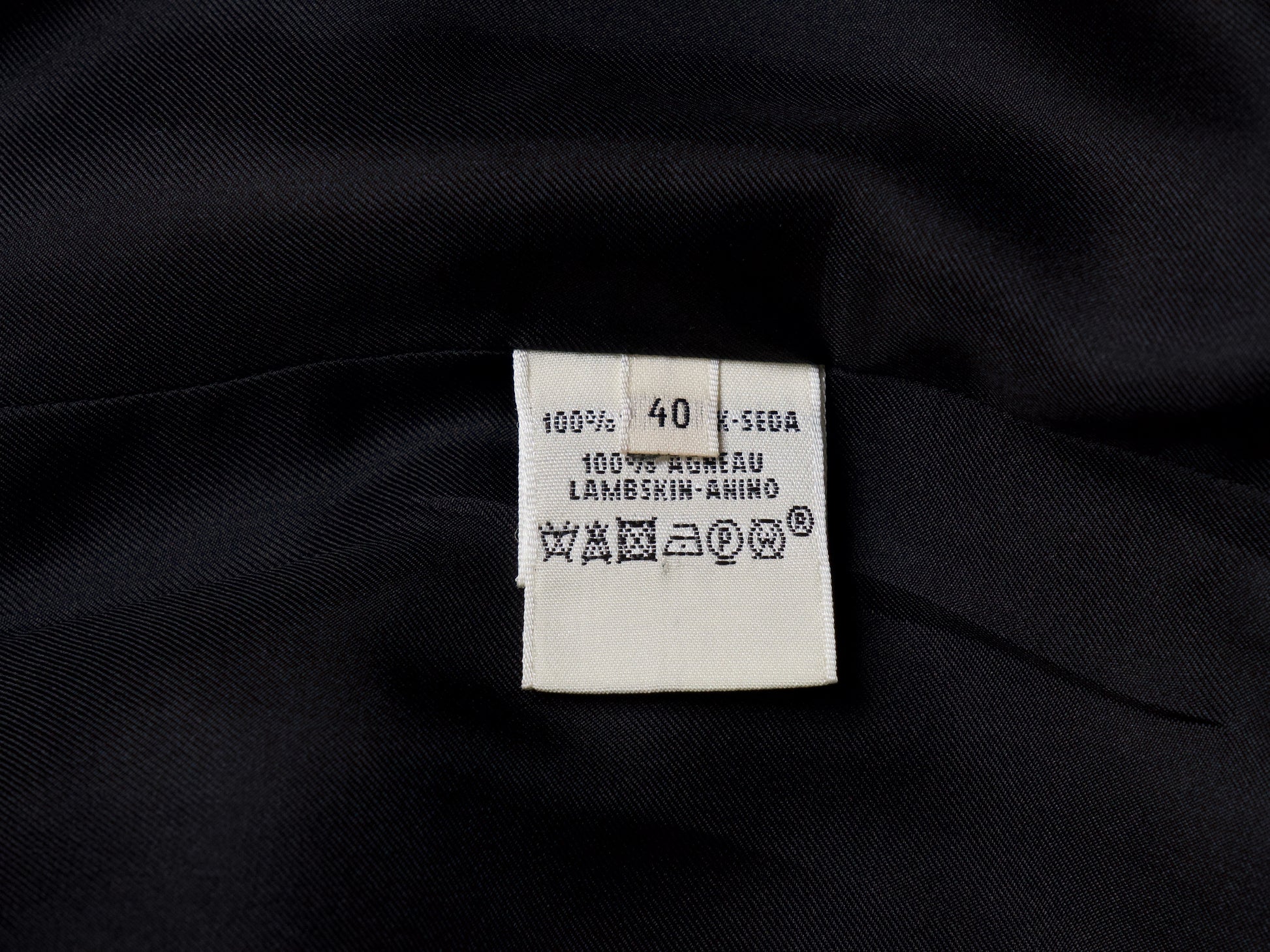 HERMES Leather Switch Black/Black Silk Robe 40 Coat