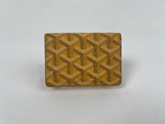 GOYARD Marserve Yellow Card Case Card Case, Pass Case, Business Card Holder