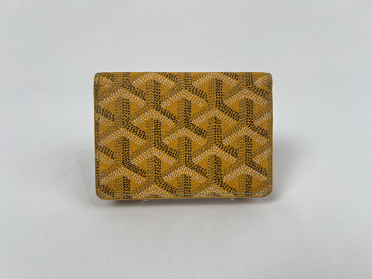 GOYARD Goyard Malesherbes Yellow Card Case Card Case/Pass Case/Business Card Case
