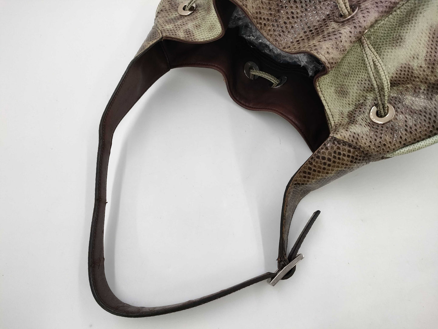 GUCCI GUCCI Gucci Python 001 4030 One Shoulder Hobo Bag