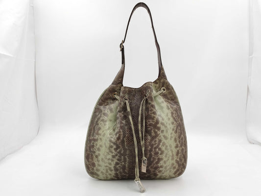 GUCCI GUCCI Gucci Python 001 4030 One Shoulder Hobo Bag