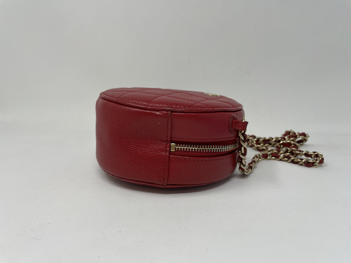 CHANEL CHANEL Shoulder Bag Matelasse Round Coco Mark Gold Hardware Shoulder Bag