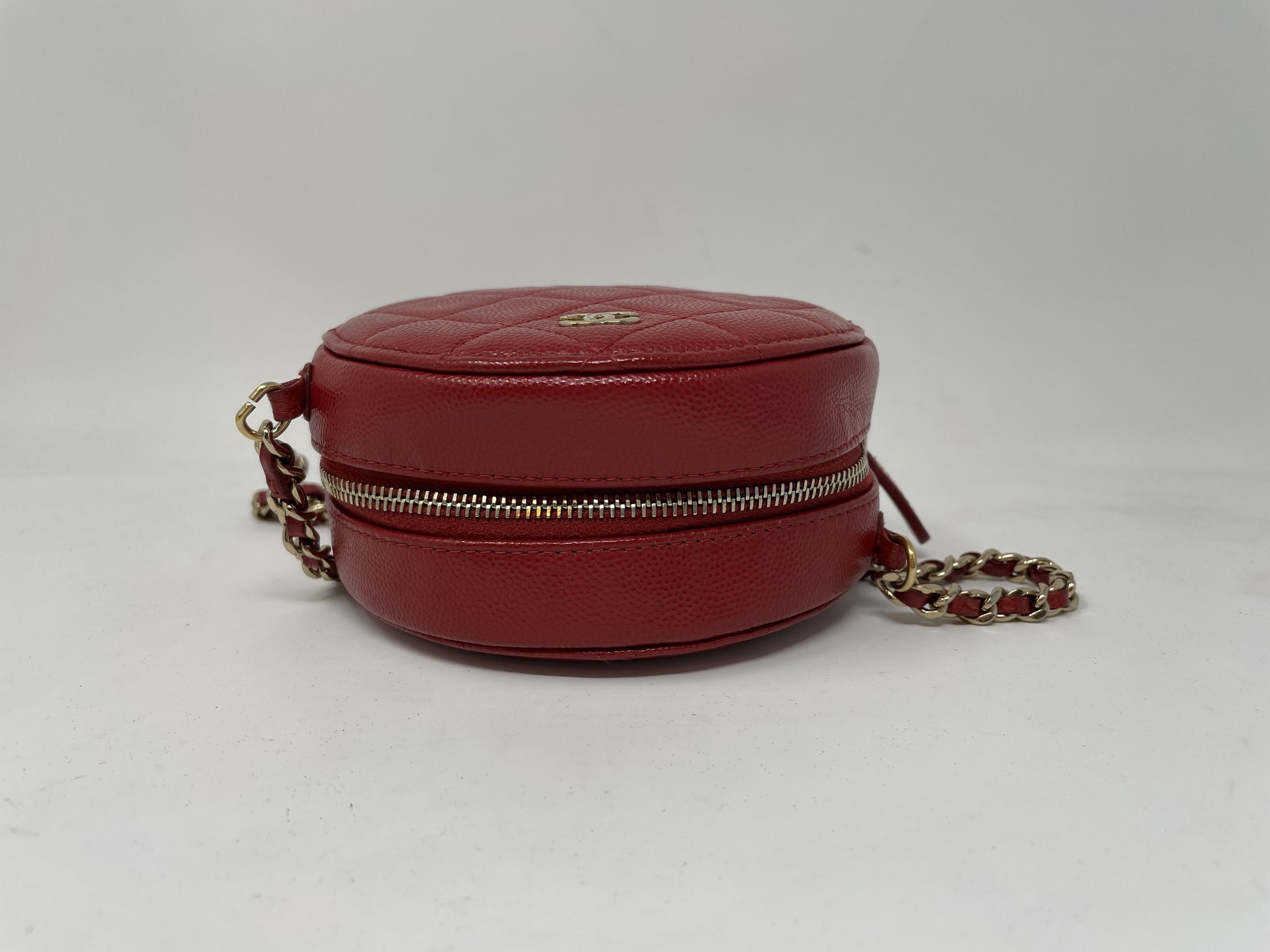 CHANEL CHANEL Shoulder Bag Matelasse Round Coco Mark Gold Hardware Shoulder Bag