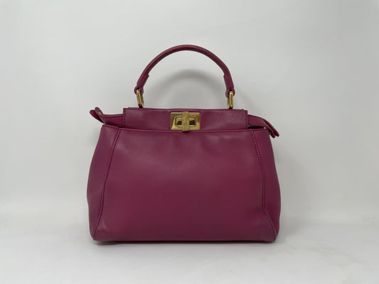 FENDI FENDI Handbag Peekaboo Turnlock 2-way Shoulder Bag Handbag