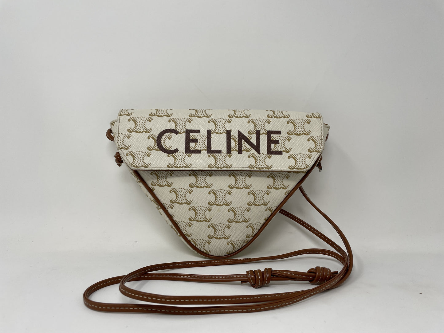 CELINE Triomphe Triangle Logo Shoulder Bag