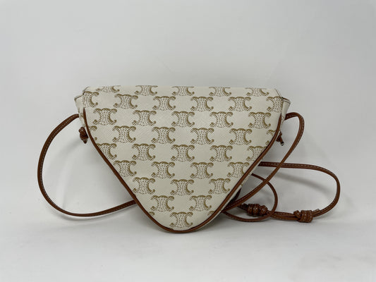 CELINE Triomphe Triangle Logo Shoulder Bag