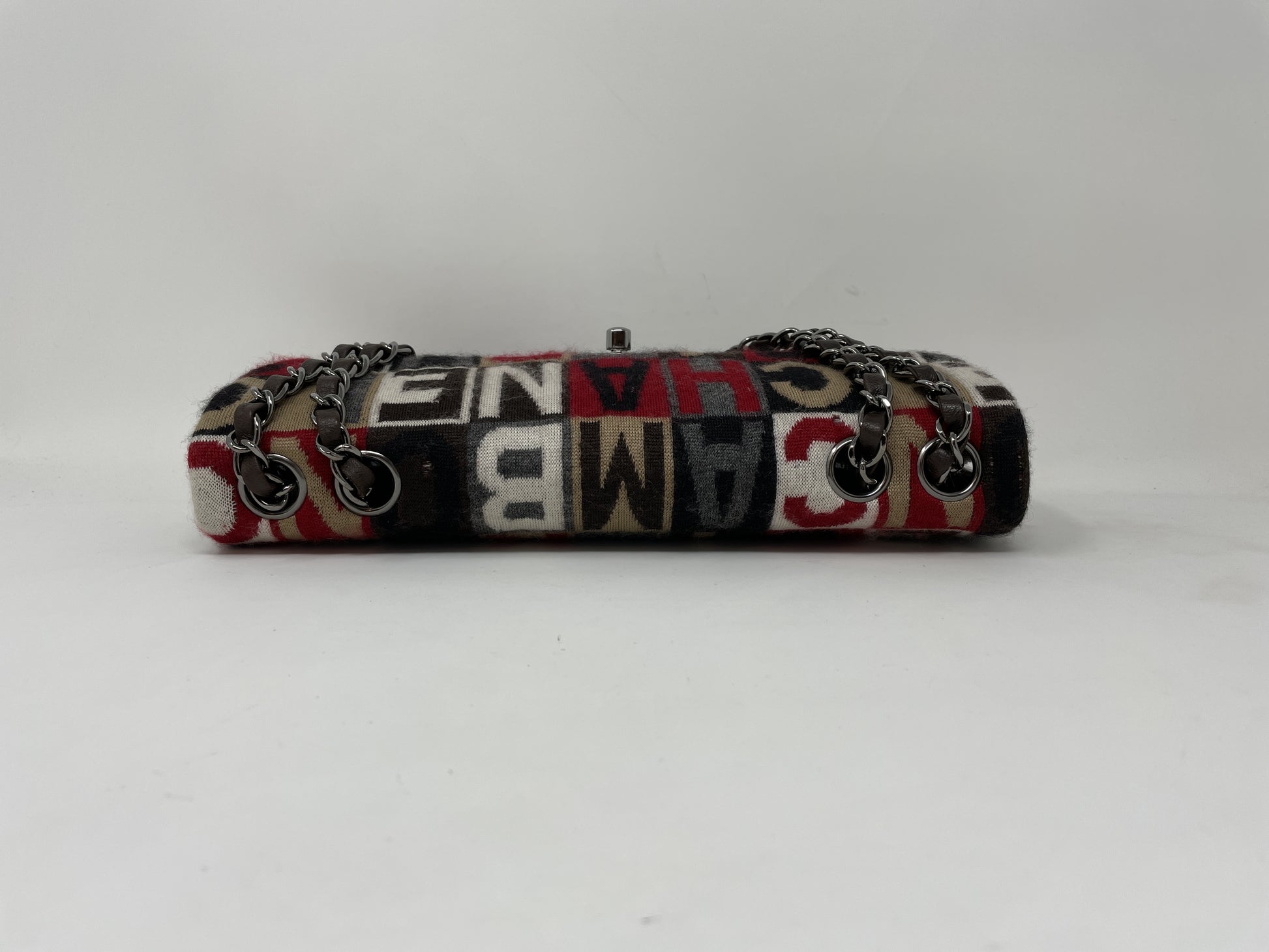 CHANEL CHANEL Wool Multicolor Turnlock Shoulder Bag