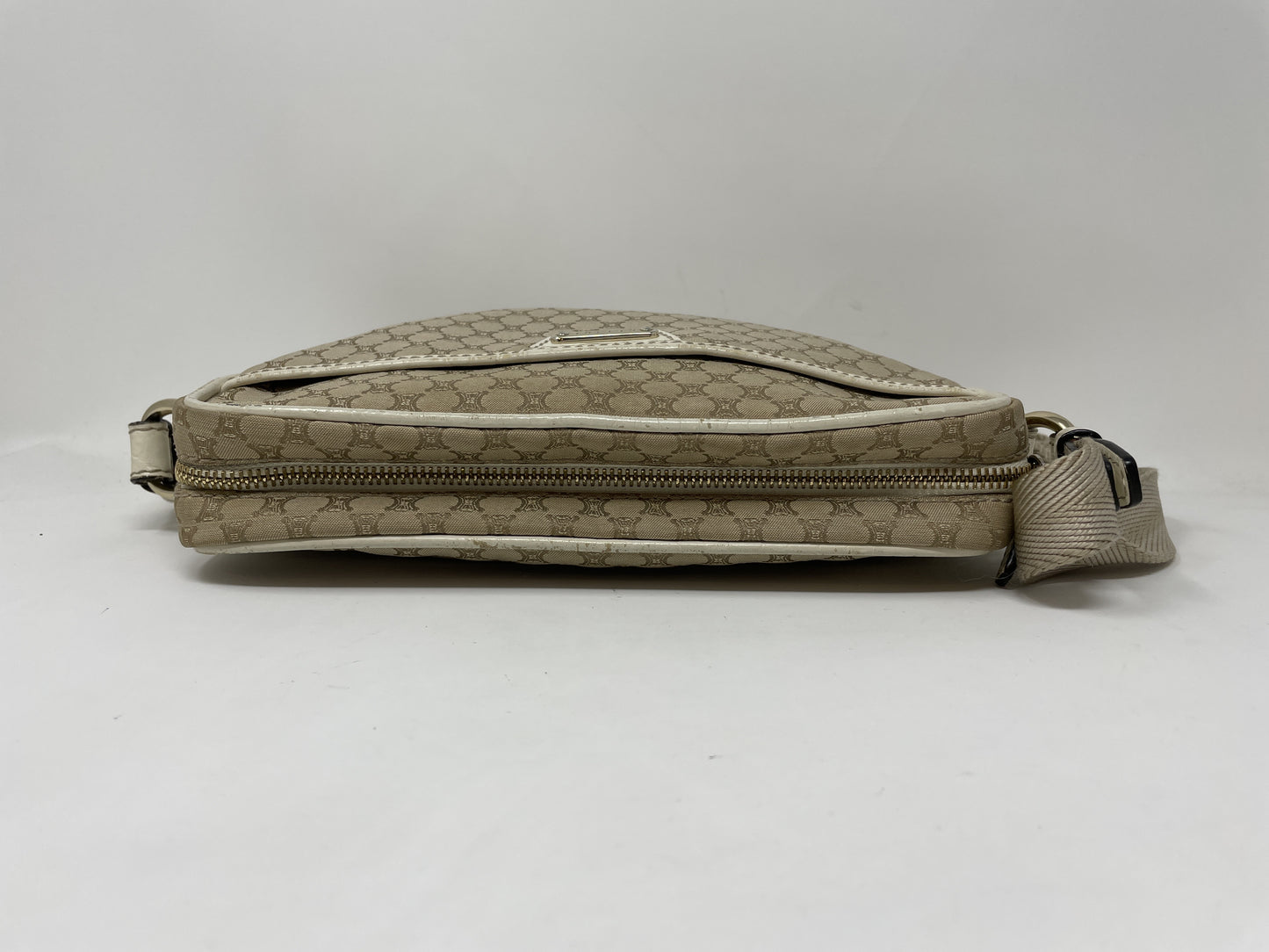 CELINE CELINE Shoulder Bag Macadam Crocodile Embossed Canvas Leather Shoulder Bag