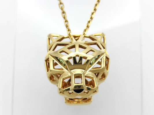 Cartier Pantail Colored Stone AU750 29.8g Necklace