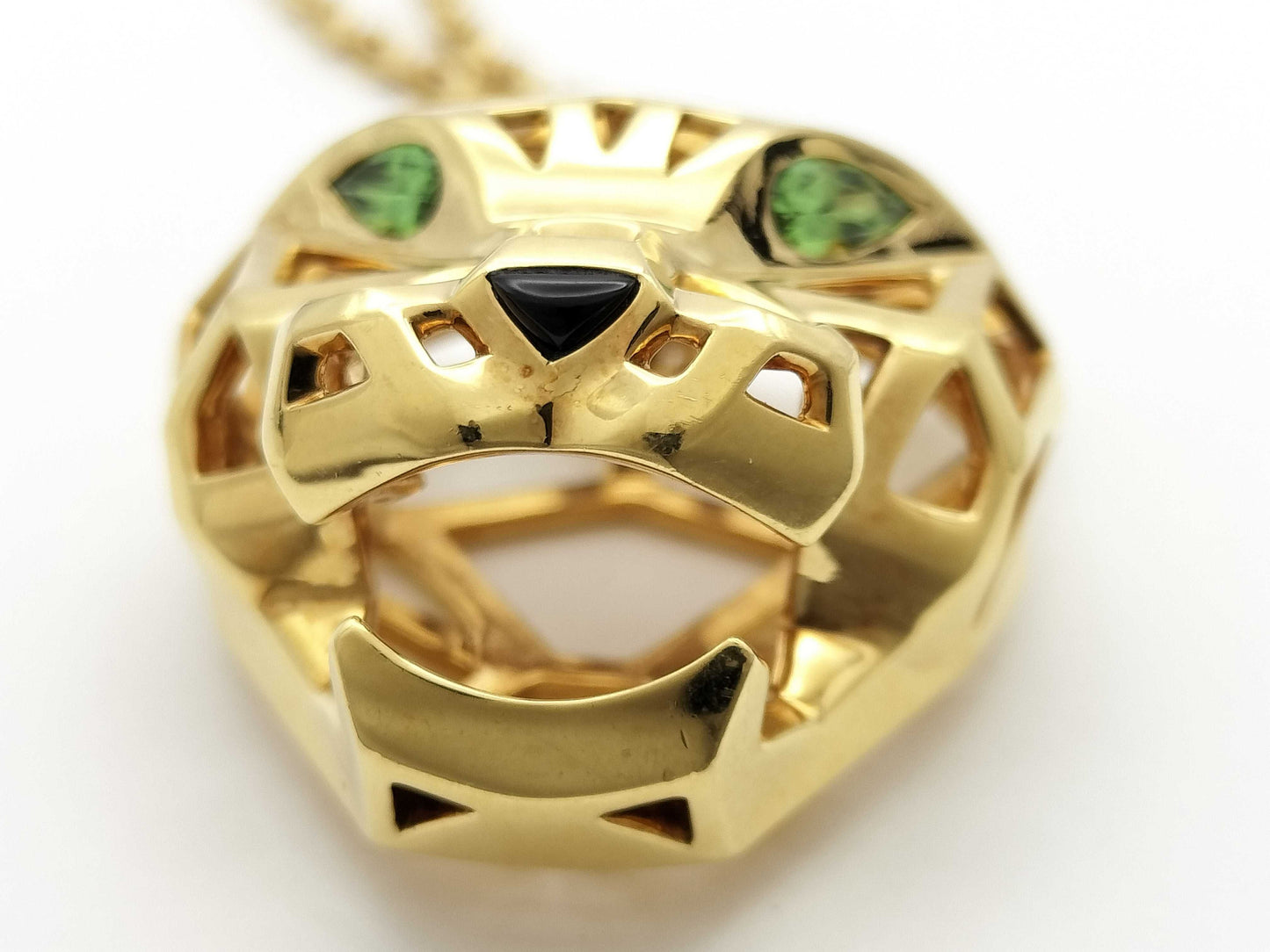 Cartier Pantail Colored Stone AU750 29.8g Necklace
