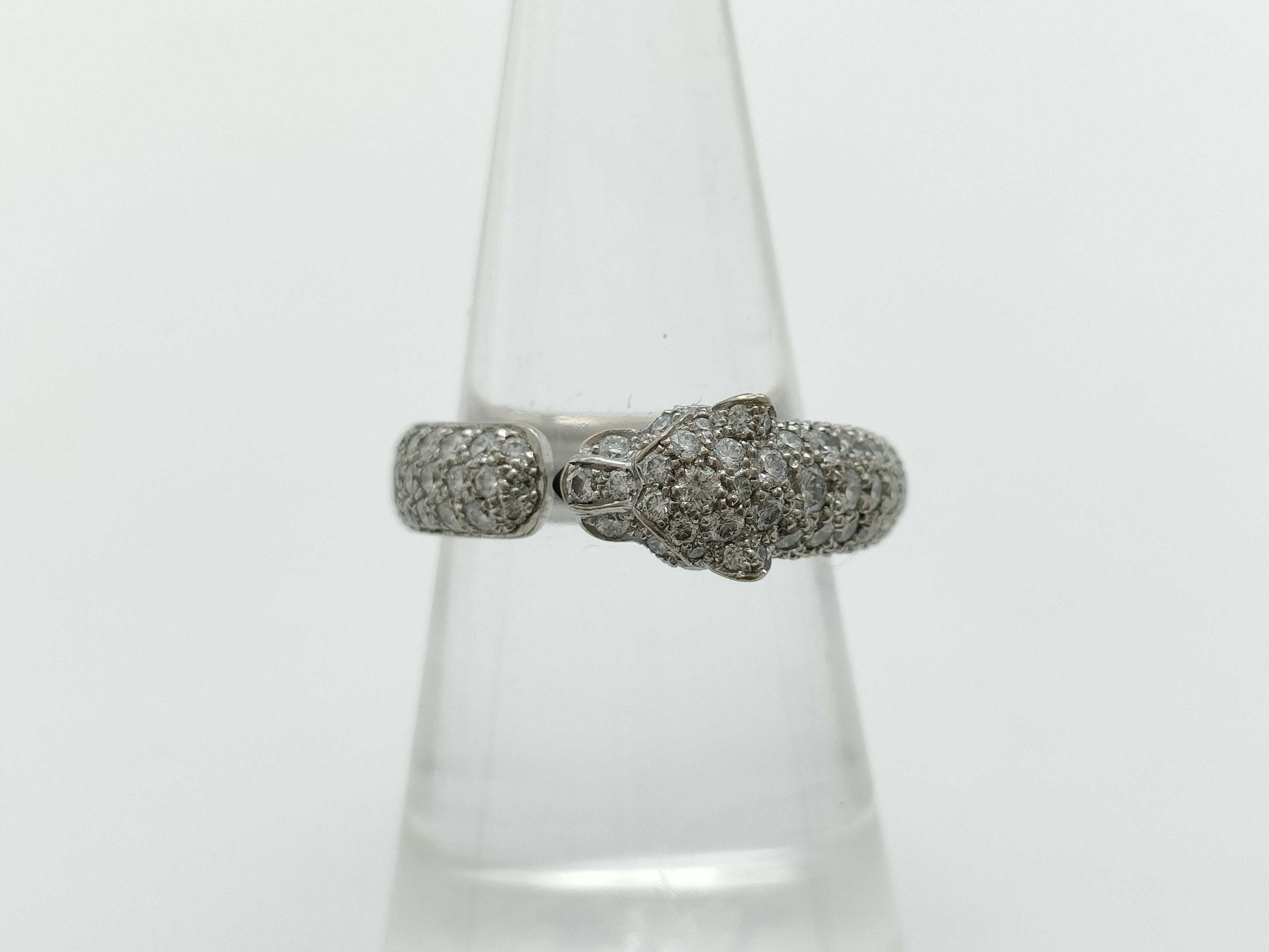Cartier Pantail Colored Stone Diamond #50 AU750 9.0g Ring
