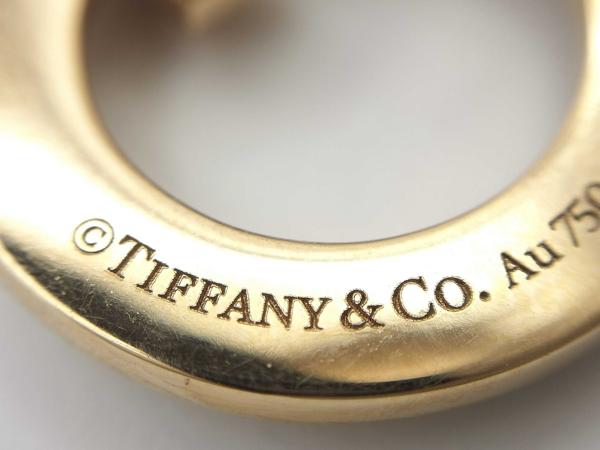 Tiffany&Co. One Circle Diamond Au750 7.8g Necklace