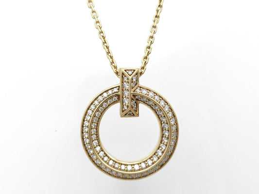 Tiffany&Co. One Circle Diamond Au750 7.8g Necklace