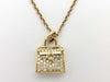 HERMES Kelly D0.21ct AU750 10.7g Necklace