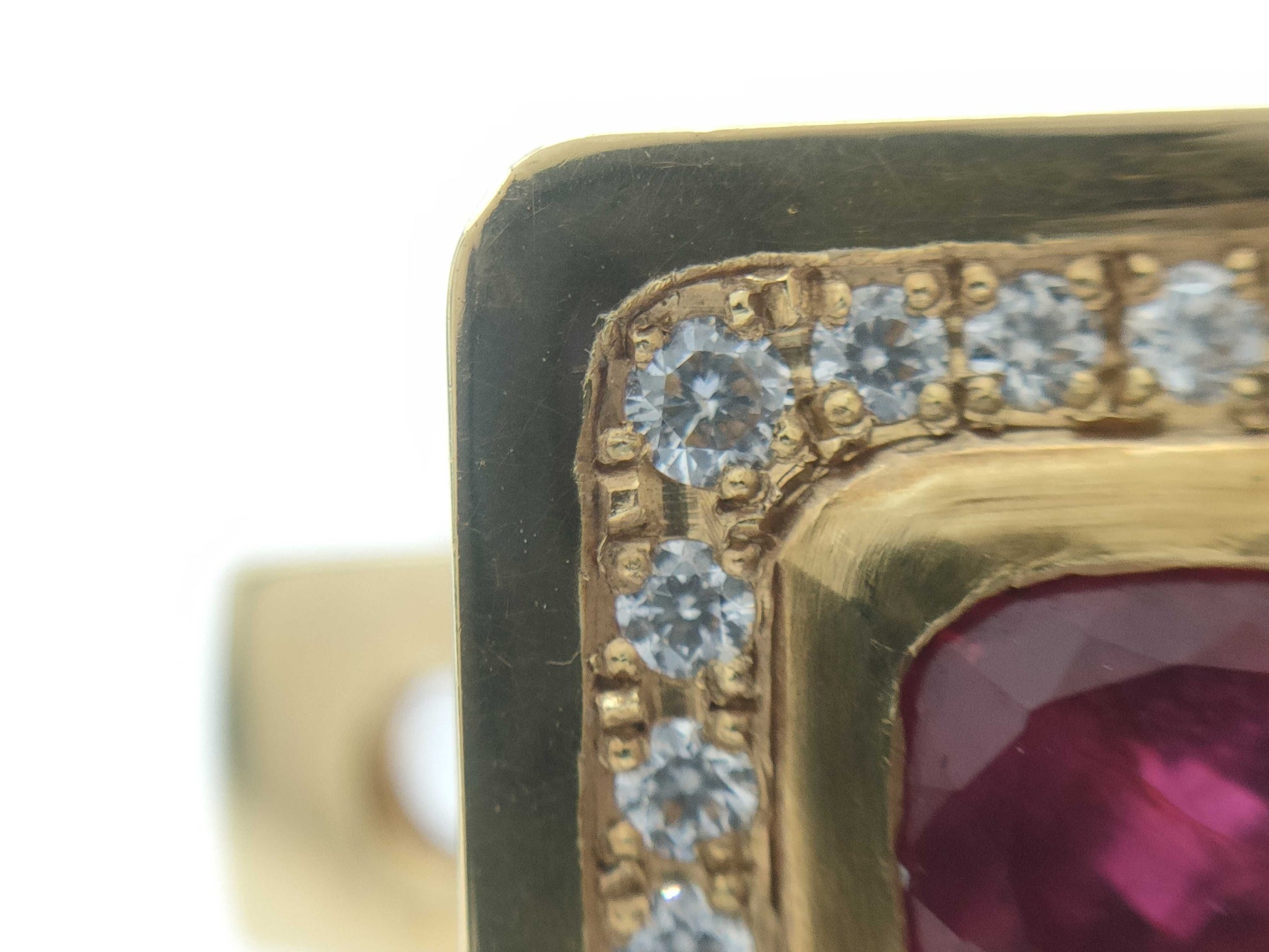 Ruby Diamond K18 13.9g Ring