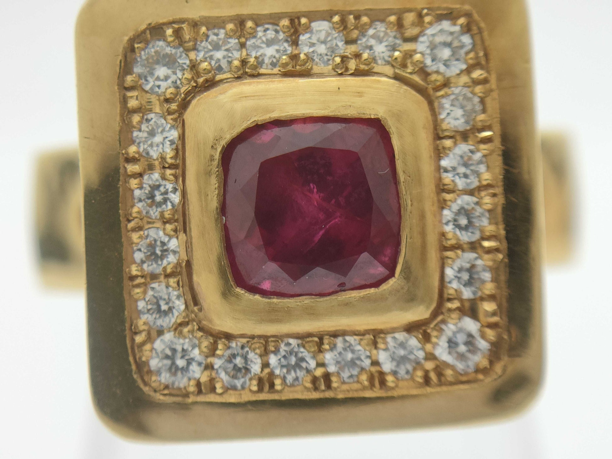 Ruby Diamond K18 13.9g Ring