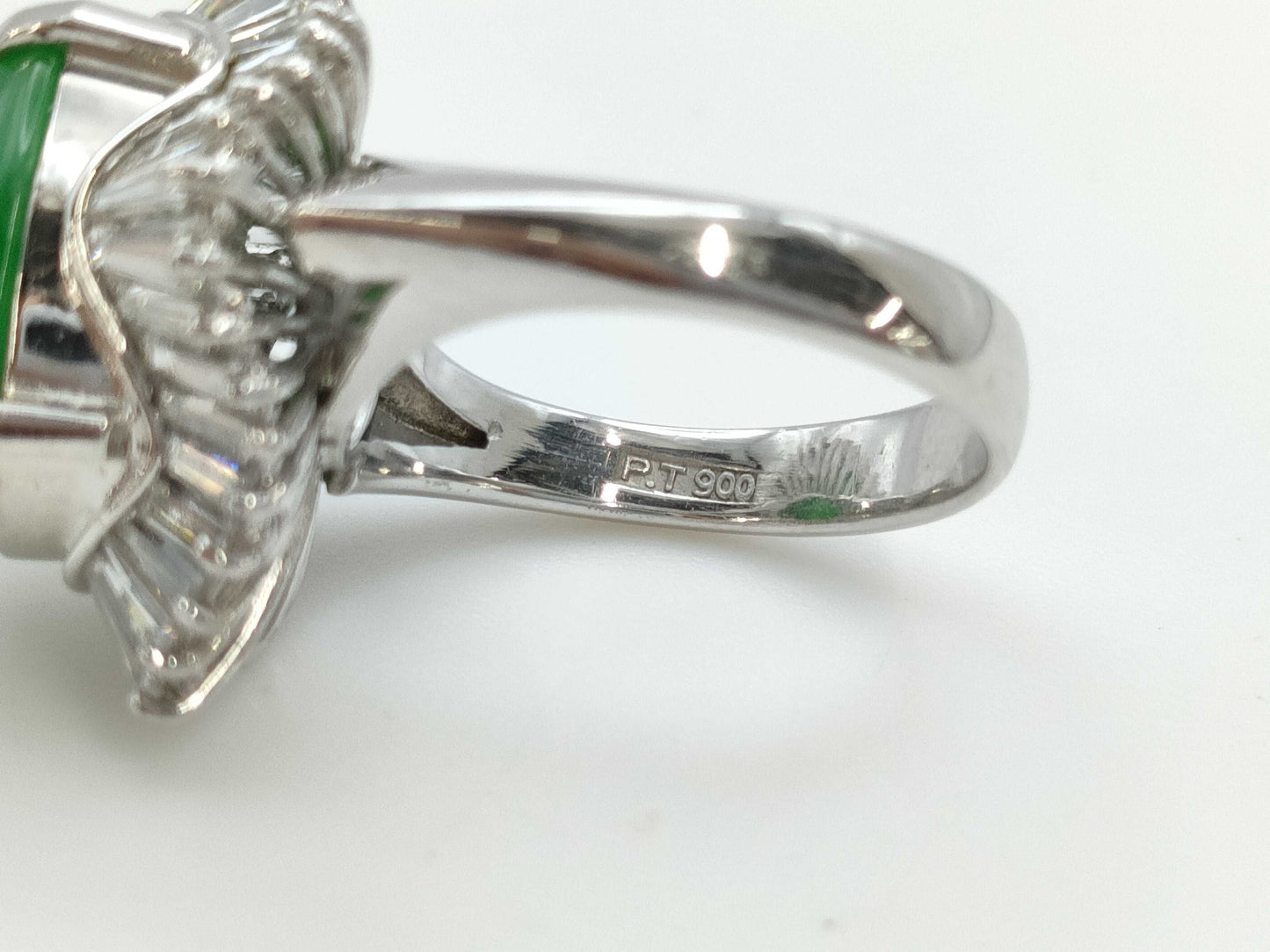 Jade D1.75ct PT900 12.7g Ring