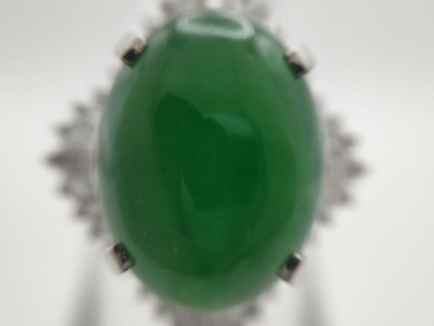 Jade D1.75ct PT900 12.7g Ring