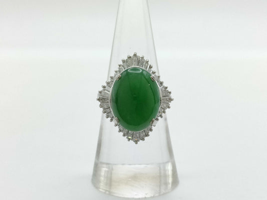 Jade D1.75ct PT900 12.7g Ring