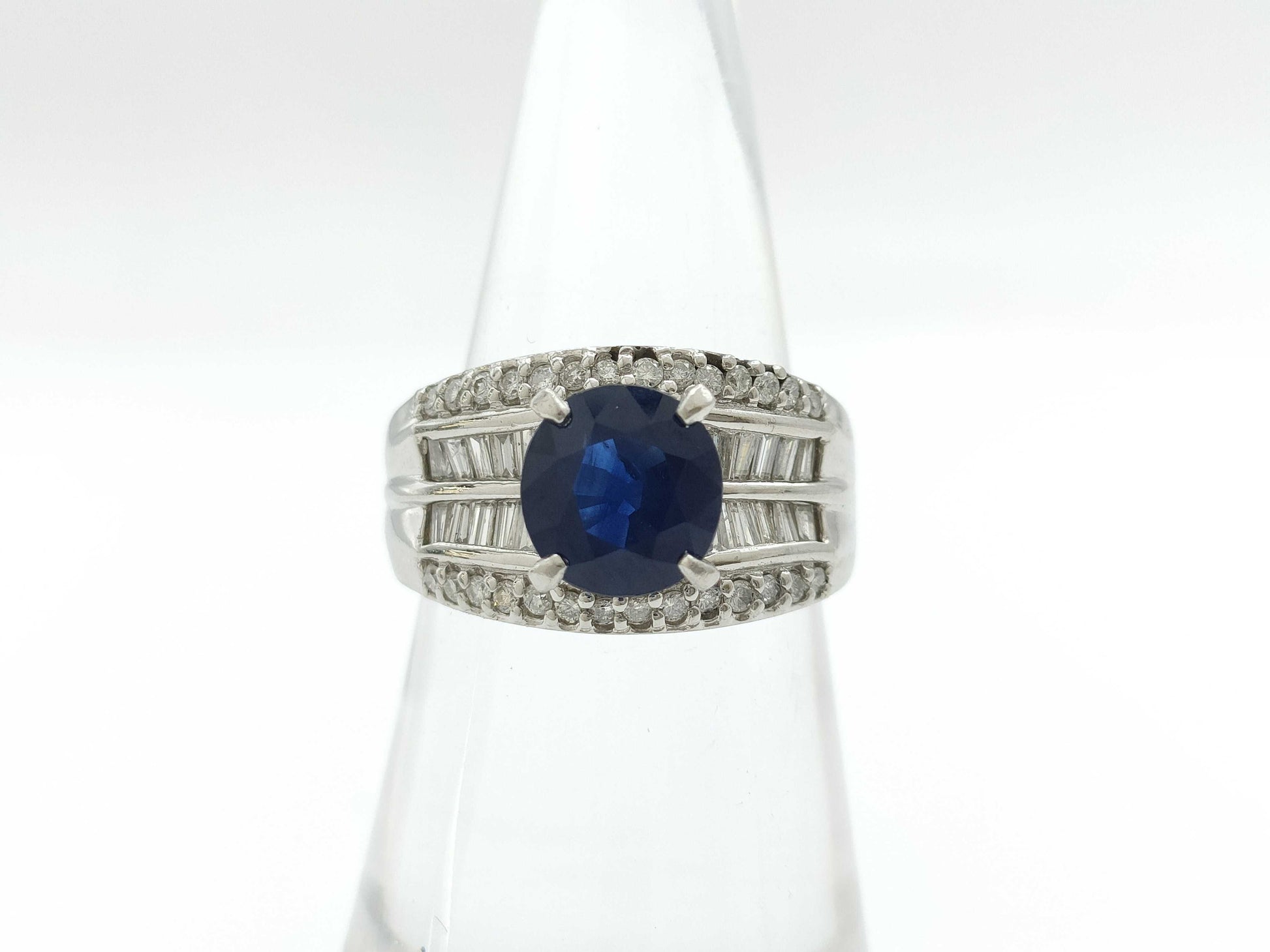 S2.67ct D0.68ct PT900 11.5g Ring