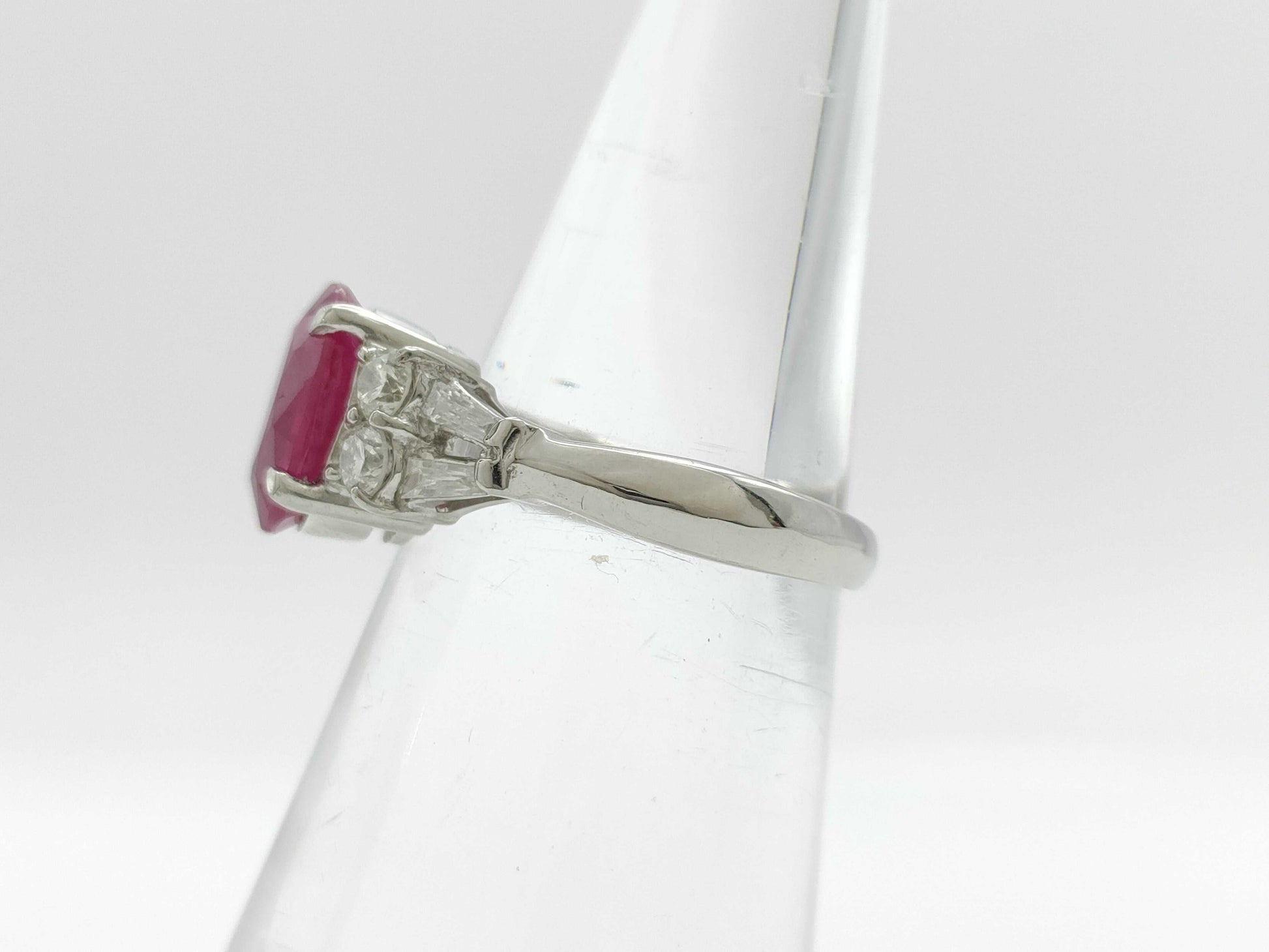 R2.32ct D0.46ct PT900 5.8g Ring