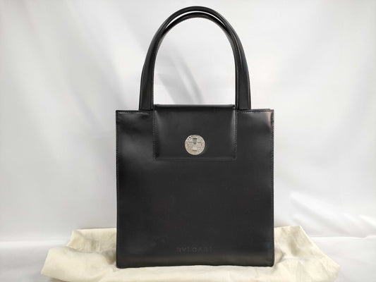 BVLGARI Turnlock Tote Black Tote Bag