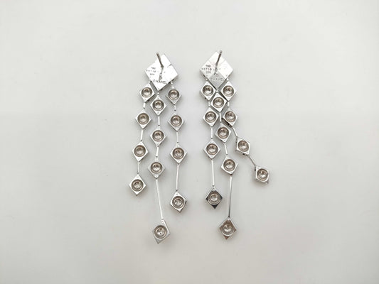 CHANEL Matelasse WG 750 22.6g Earrings